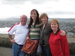 Tracy and I with the wonderful and hilarious, Ann & Gerard at Signal Hill